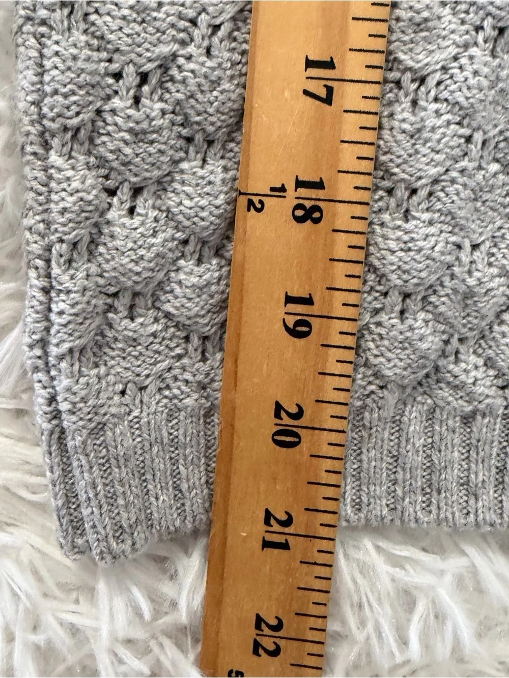 JANIE AND JACK Girls Textured Knit Cardigan Sweater Size 5 High Rise Heather
